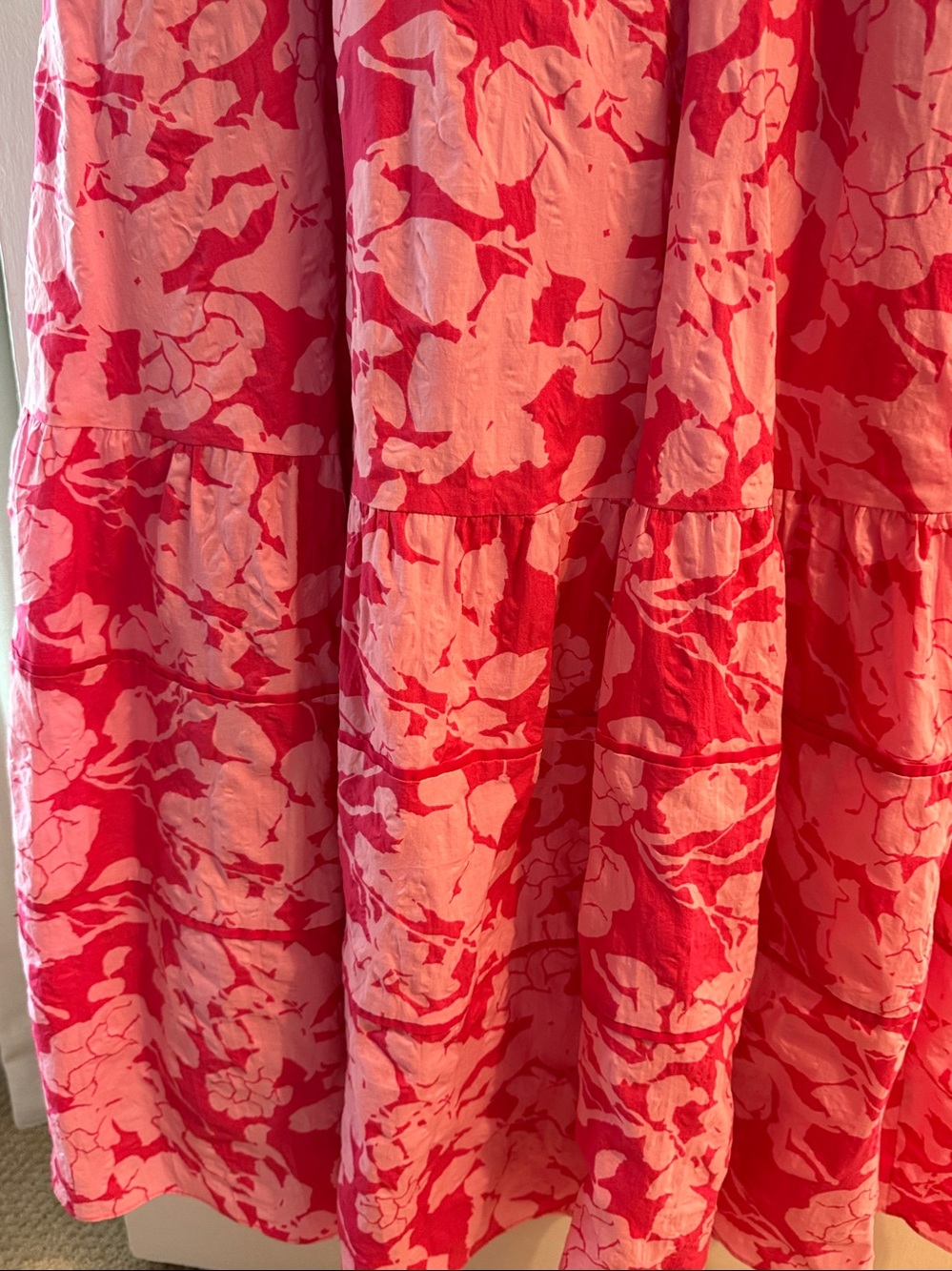 HYacinth House Pink Floral Midi Dress - Lightweight Women's Dress - Picture 7 of 9